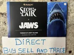 MTG Secret Lair x Jaws: Terror of Amity Island FOIL Edition IN HAND SHIPPING NOW - Image 1
