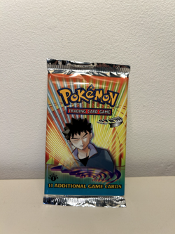 Pokemon 1st Edition Gym Heroes Brock Booster Pack - Image 1