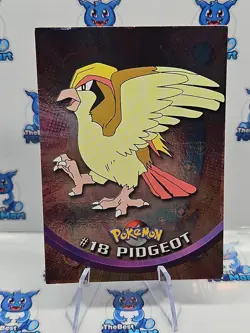 1999 Topps Pokemon - Pidgeot #18 - FOIL Blue Logo TV Series NM - Image 4