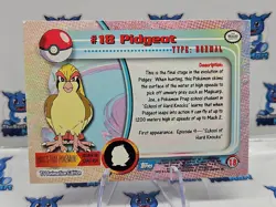 1999 Topps Pokemon - Pidgeot #18 - FOIL Blue Logo TV Series NM - Image 5