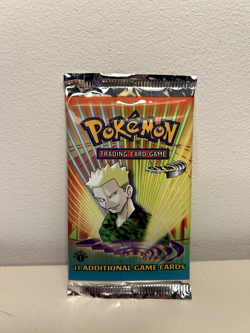 Pokemon 1st Edition Gym Heroes Lt. Surge Booster Pack - Image 1