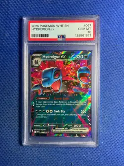 2025 Pokemon Hydreigon Ex 067/086 White Flare PSA 10! - Image 3