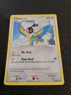 Pokemon Chatot Black Star Promo Holo DP14 - Image 1