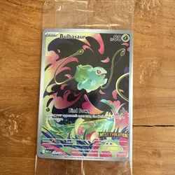 Bulbasaur 133/132 Illustration Rare Pokemon Mega Evolution STAMPED SEALED - Image 1