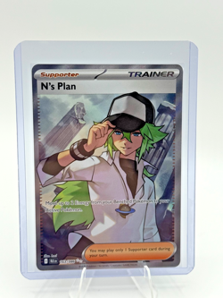 N's Plan 163/086 Full Art Ultra Rare Pokemon 2025 Black Bolt - Image 1