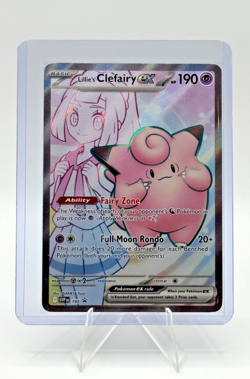 Pokemon Lillie's Clefairy ex SVP 195 Scarlet & Violet Black Star Promo - Image 1