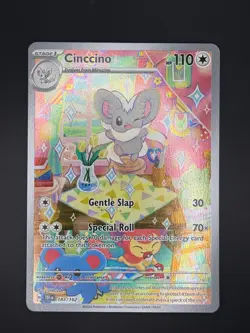 Cinccino 183/162 Temporal Forces (Illustration Rare) Pokemon TCG Mint Condition - Image 1