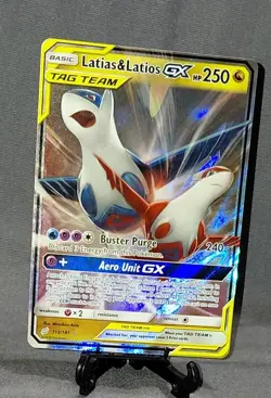 Pokemon Latias And Latios GX Tag Team 113/181 Full Art Holo 2019 = Near Mint - Image 1