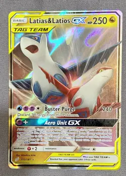 Pokemon Latias And Latios GX Tag Team 113/181 Full Art Holo 2019 = Near Mint - Image 3