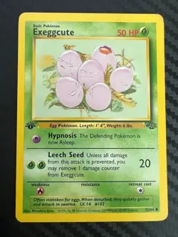 Pokemon TCG Exeggcute Jungle 52/64 Regular 1st Edition Common LP - Image 1