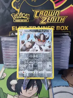 Galarian Perrserker - 113/185 - Reverse Holo - Vivid Voltage - Pokemon TCG - Image 1