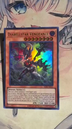 Yugioh Asian English ALIN-AE011 Diabellstar Vengeance x3 Playset Ultra rare NM - Image 2