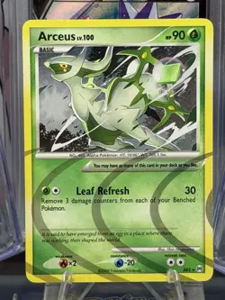 Pokemon TCG Arceus Card Holo Grass Type LV. 100 AR2 Arceus 2009 - Image 1