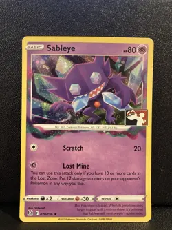 Sableye Holo Pokemon Prize Pack Series 3 Promo Pokemon Card NM/LP Play Stamp - Image 1