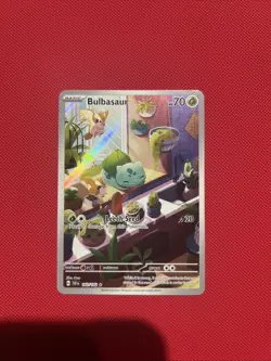 Pokemon TCG Bulbasaur Holo Card 143/142 Stellar Crown Illustration Rare Full Art - Image 5