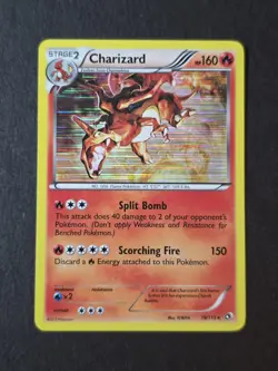 Charizard 19/113 Legendary Treasures Cosmos Holo Rare Pokemon Card DMG - Image 1
