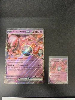 Team Rocket’s Mewtwo Ex 205 Promo - Regular Card And Big Card - Image 1