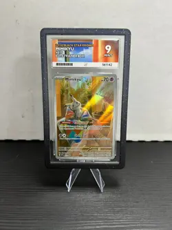 Pokemon TCG Mimikyu Card SVP 075 Stamped Black Star Promo Ace 9 - Image 1