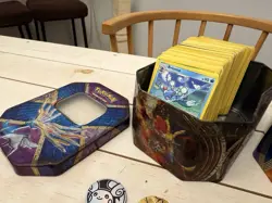 Pokemon Card LOT #3-Childhood Collection, BOOK Filled With Cards & Metal Cases - Image 3