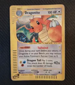 Pokemon Card- Dragonite-Expedition-Holo-9/165-Rare-ENG-E-reader - Image 1