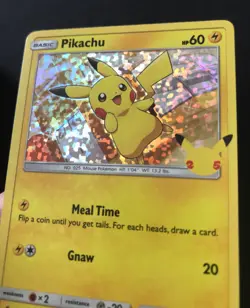 Pikachu McDonalds 25/25 25th Anniversary Promo 2021 Pokemon Card HOLO NM - Image 3