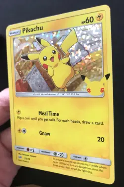 Pikachu McDonalds 25/25 25th Anniversary Promo 2021 Pokemon Card HOLO NM - Image 4