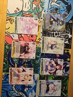 Lot Of 7 Weiss Schwarz Waifu Hololive Anime Cards Multiple Characters - Image 1