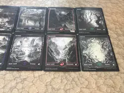 MTG *Midnight Hunt Full Art Foil Basic Land Complete Set (10 Total)* (NM) - Image 3