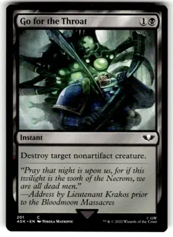 Go for the Throat Universes Beyond: Warhammer 40000 Regular MTG - Image 1