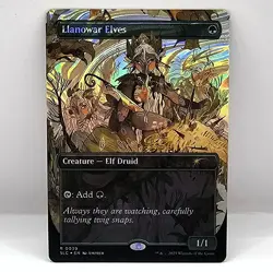 Llanowar Elves #39 Halo Foil - MTG Secret Lair Encyclopedia Of Magic - Image 1