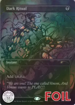 MTG Dark Ritual (Col) (Rainbow) (2001) | NM Foil | Spider-Man Secret Lair {SLD} - Image 1
