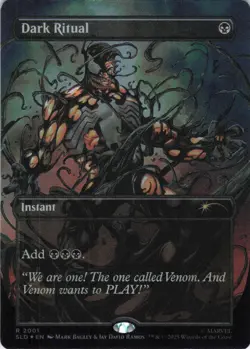 MTG Dark Ritual (Col) (Rainbow) (2001) | NM Foil | Spider-Man Secret Lair {SLD} - Image 2