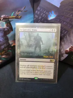 MTG - INCLUDING Garruk's Wake - LAUNCH PROMO FOIL - CORESET 2015 - LP - Image 1