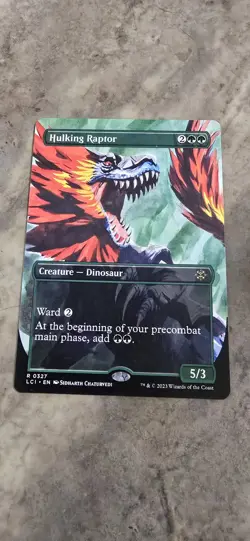 Hulking Raptor (Borderless) The Lost Caverns of Ixalan Regular Creature Rare MTG - Image 1