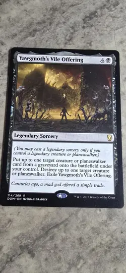 Yawgmoth's Vile Offering Dominaria Regular Legendary Sorcery Rare MTG NM - Image 1