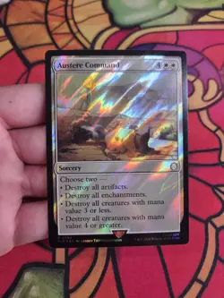 Austere Command (Surge Foil) Universes Beyond: Fallout MTG NM - Image 1