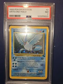 1999 PSA 7 Articuno #2 - Holo- Pokemon Fossil - Image 3