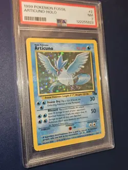 1999 PSA 7 Articuno #2 - Holo- Pokemon Fossil - Image 4