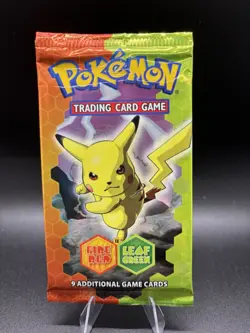 Pokemon EX FireRed & LeafGreen Booster Pack Pikachu Art Unweighted Factory Seal 45496840259 - Image 1