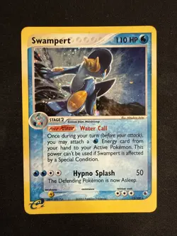 2003 Pokemon TCG Swampert EX Ruby and Sapphire 13/109 Holo Rare LP/NM - Image 1