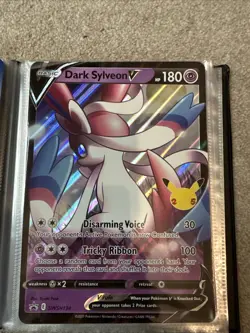 Dark Sylveon V SWSH134 Black Star Promo Holo Ultra Rare Pokemon TCG NM Jumbo - Image 1