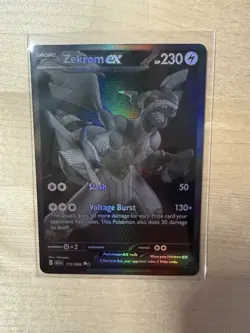 Pokemon Zekrom EX Black Bolt 172/086 Black White Rare Pack Fresh - Image 1