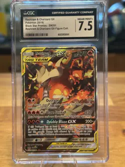 Reshiram & Charizard GX SM201 Sm Holo for sale online - Image 1