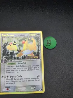 Pokemon TCG 2006 Ampharos (Delta Species) 1/101 Dragon Frontiers Reverse Holo -B - Image 1