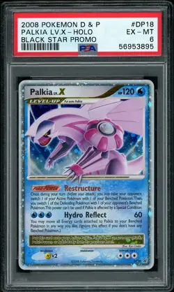 2008 Pokemon Diamond & Pearl Palkia Lv.X Holo Black Star Promo DP18 PSA 6 EX-MT - Image 1