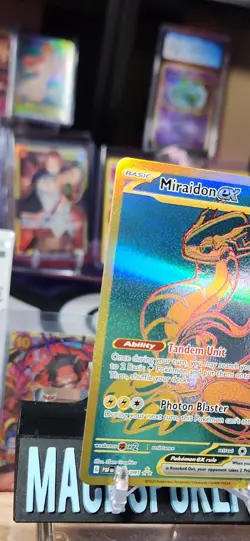 Pokemon TCG Paldean Fates : Miraidon EX 243/091 Secret Gold Hyper Rare 2024 - Image 2
