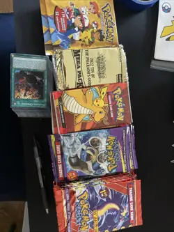 Pokemon and Yu-gi-oh Packs Factory Sealed 200 Pack Lot - Image 1