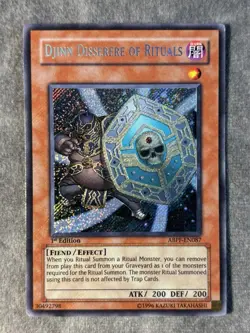 Yugioh Djinn Disserere Of Rituals ABPF-EN087 Secret Rare 1st Ed NM - Image 1