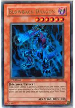 Yugioh! HP Blowback Dragon - AST-022 - Ultra Rare - 1st Edition Heavily Played, - Image 1