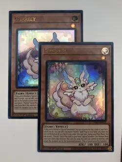 Yugioh 2x Purrely RA02-EN018 Ultra Rare 1st Edition Near Mint - Image 1